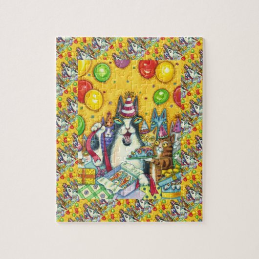 HISS N' FITZ KATZEN, KITTEN, MICH, FUNNY GEBURTSTA PUZZLE (Vertikal)