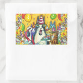 HISS N' FITZ KATZEN, KITTEN, MICH, FUNNY GEBURTSTA RECHTECKIGER AUFKLEBER (Tasche)