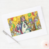 HISS N' FITZ KATZEN, KITTEN, MICH, FUNNY GEBURTSTA RECHTECKIGER AUFKLEBER (Umschlag)