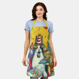 HISS N' FITZ KATZEN, KITTEN, MICH, FUNNY GEBURTSTA SCHÜRZE