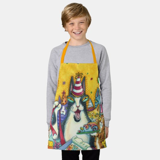 HISS N' FITZ KATZEN, KITTEN, MICH, FUNNY GEBURTSTA SCHÜRZE (Getragen)