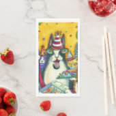 HISS N' FITZ KATZEN, KITTEN, MICH, FUNNY GEBURTSTA SERVIETTE (Beispiel)