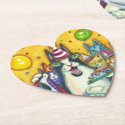 HISS N' FITZ KATZEN, KITTEN, MICH, FUNNY GEBURTSTA UNTERSETZER (angewinkelt)