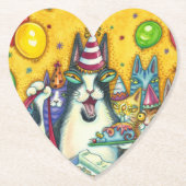 HISS N' FITZ KATZEN, KITTEN, MICH, FUNNY GEBURTSTA UNTERSETZER (Vorderseite)