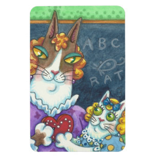 Hiss N' Fitz Katzen LEHRER-LIEBLING VALENTINS MAGN Magnet