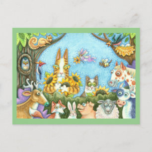 HISS N' FITZ KATZEN UND MENAGERIE DER FREUNDE, LUS POSTKARTE