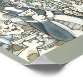 Hiss N' Fitz Party Cats POSTER (Ecke)