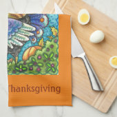 Hiss N' Fitz Pilgrim auf dem Erntedank Türkei TOWE Küchentuch (Viertel Falte)