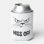 Hiss Off Funny Angry Cat Dosenkühler (Kanne Vorderseite)