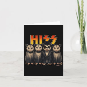 Hiss Possum Rock Band Costume Halloween-Party Wear Karte