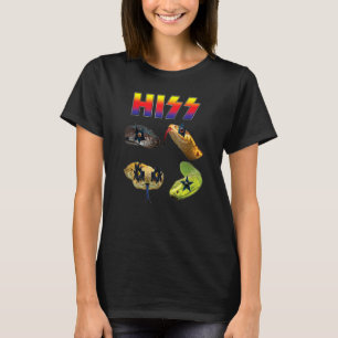 Hiss Snakes Rock Rockin Pun T-Shirt