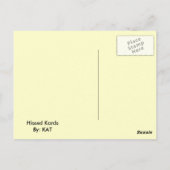 Hissed Postkarte (Rückseite)