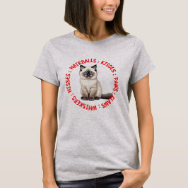 Hisses and Kisses, Birman Cat T-Shirt