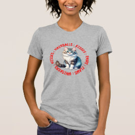 Hisses and Kisses, sibirische Katze T-Shirt