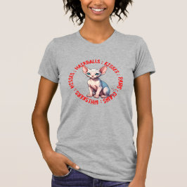 Hisses and Kisses, Sphinx Cat T-Shirt