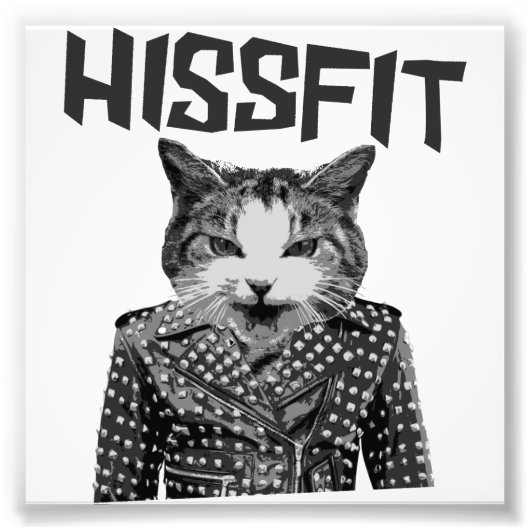 Hissfit Rebel Misfit Kitty Cat Fotodruck (Vorne)