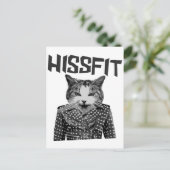Hissfit Rebel Misfit Kitty Cat Postkarte (Stehend Vorderseite)