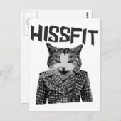 Hissfit Rebel Misfit Kitty Cat Postkarte (Vorne/Hinten)