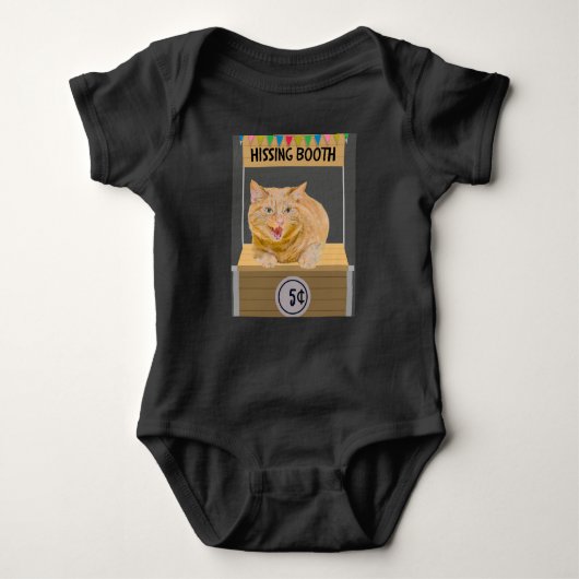 Hissing Booth Cat Baby Bodysuit Baby Strampler (Vorderseite)