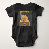 Hissing Booth Cat Baby Bodysuit Baby Strampler (Rückseite)