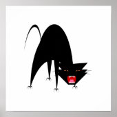 Hissing Cat Poster (Vorne)