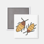 Hissing Cockroach Magnet (Vorderseite/Rückseite)