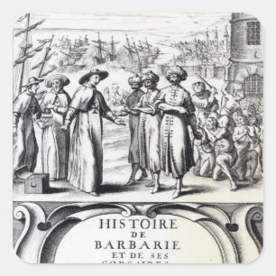Histoire de Barbarie und de Ses Corsaires Quadratischer Aufkleber
