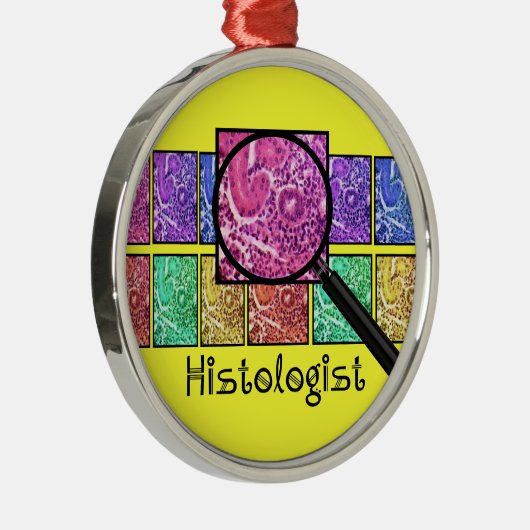 Histologin gibt Zellendesign Silbernes Ornament (Rechts)