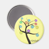 Histologin Tree Design Microscopic Cell Blätter Magnet (Vorderseite/Rückseite)