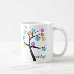 Histologist-Baum-Entwurfs-mikroskopisches Kaffeetasse