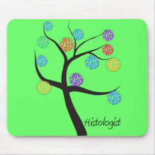 Histologist-Baum-Entwurfs-mikroskopisches Mousepad