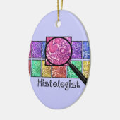 Histologist-Geschenke vergrößerter Zellen-Entwurf Keramik Ornament (Links)