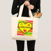 Histology Citrus Heart Tote Bag Jumbo Stoffbeutel (Vorderseite (Produkt))