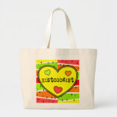 Histology Citrus Heart Tote Bag Jumbo Stoffbeutel (Vorne)