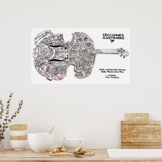 Historia de la Música Poster (Küche)