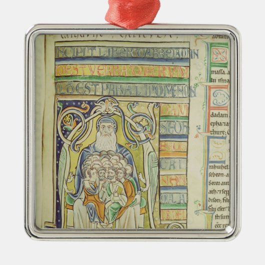 Historiated Buchstabe "A" Generationen darstellend Ornament Aus Metall (Vorne)