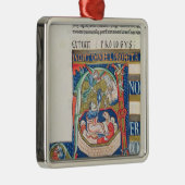 Historiated Initiale "A" Daniel darstellend Silbernes Ornament (Rechts)