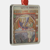 Historiated Initiale "E" Jonas darstellend Silbernes Ornament (Rechts)