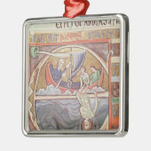 Historiated Initiale "E" Jonas darstellend Silbernes Ornament (Links)