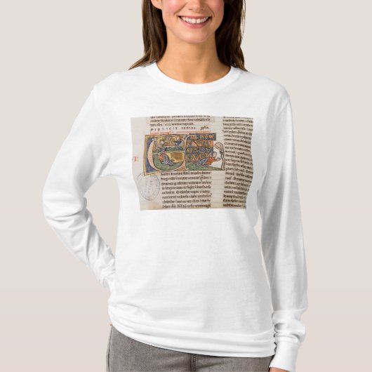 Historiated Initiale "E" Jonas darstellend T-Shirt (Vorderseite)