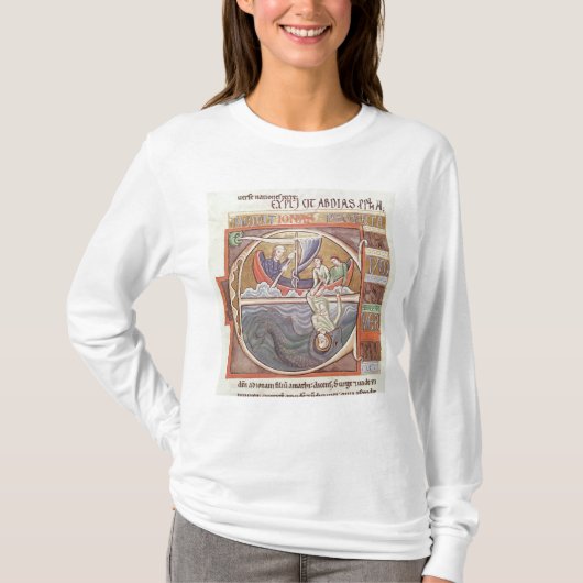 Historiated Initiale "E" Jonas darstellend T-Shirt (Vorderseite)
