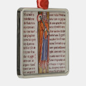 Historiated Initiale "ich" Elimelech darstellend Silbernes Ornament (Rechts)