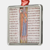 Historiated Initiale "ich" Elimelech darstellend Silbernes Ornament (Links)