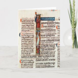 Historiated Initiale "ich" Ruth darstellend