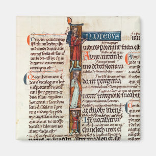 Historiated Initiale "ich" Ruth darstellend Magnet