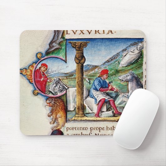 Historiated Initiale 'L Mousepad (Mit Mouse)