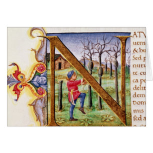 Historiated Initiale 'N