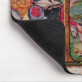 Historiated Initiale "N" Schafe darstellend Mousepad (Ecke)