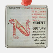 Historiated Initiale 'N Silbernes Ornament (Vorne)