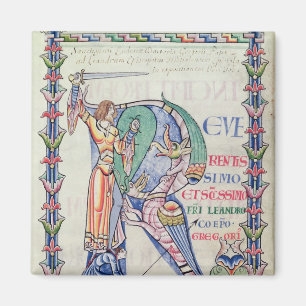 Historiated Initiale 'R Magnet